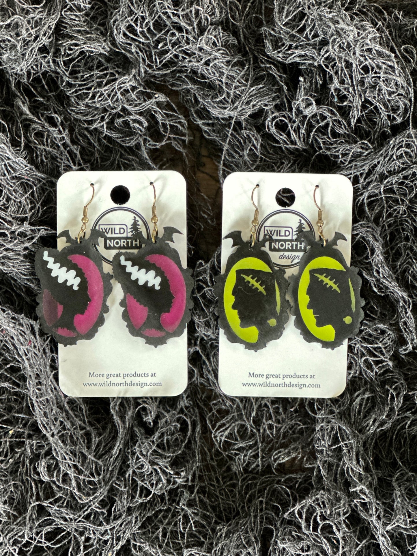 Frankenstein Halloween earrings