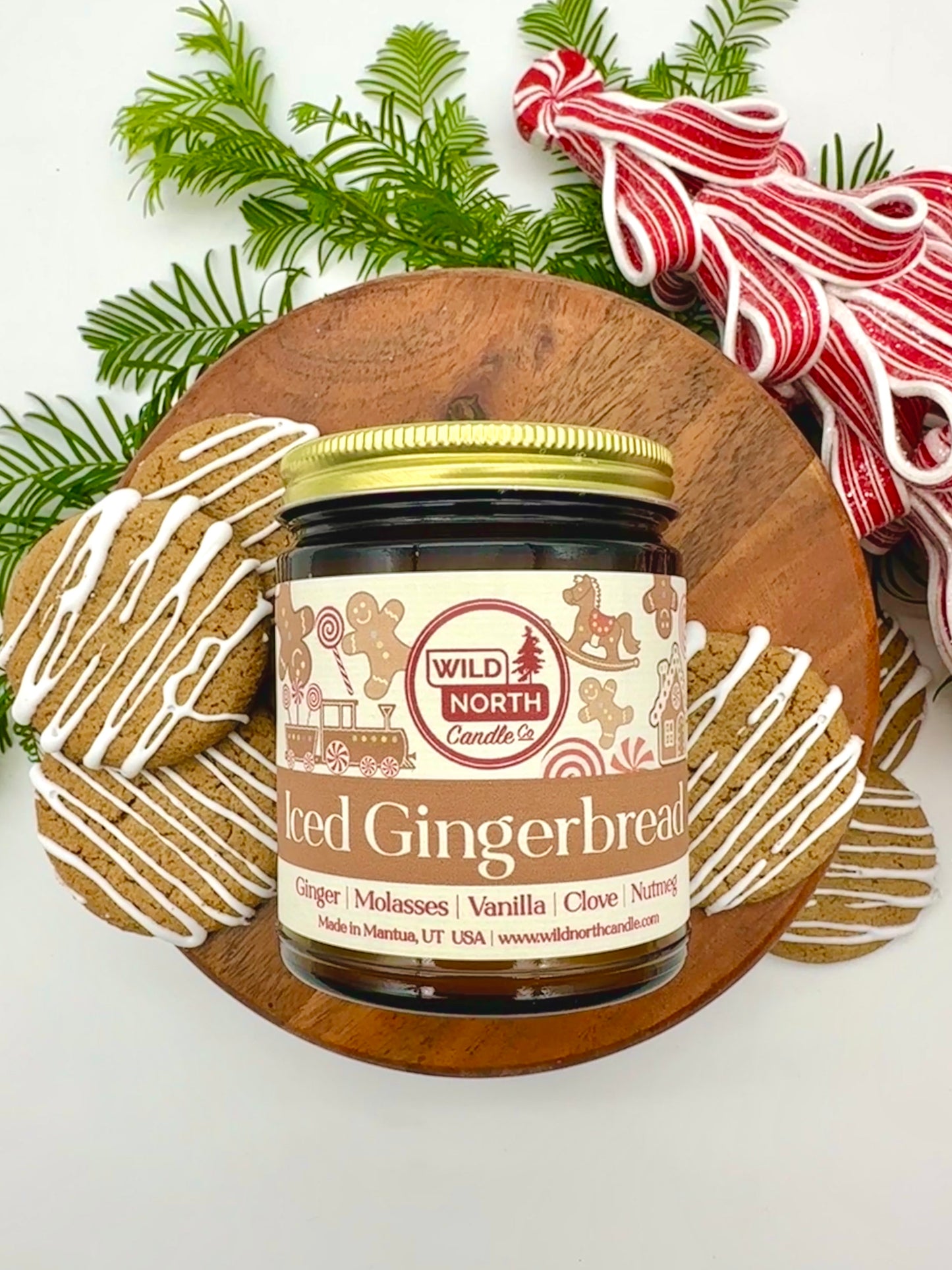 Iced Gingerbread Soy Blend Wax Candle