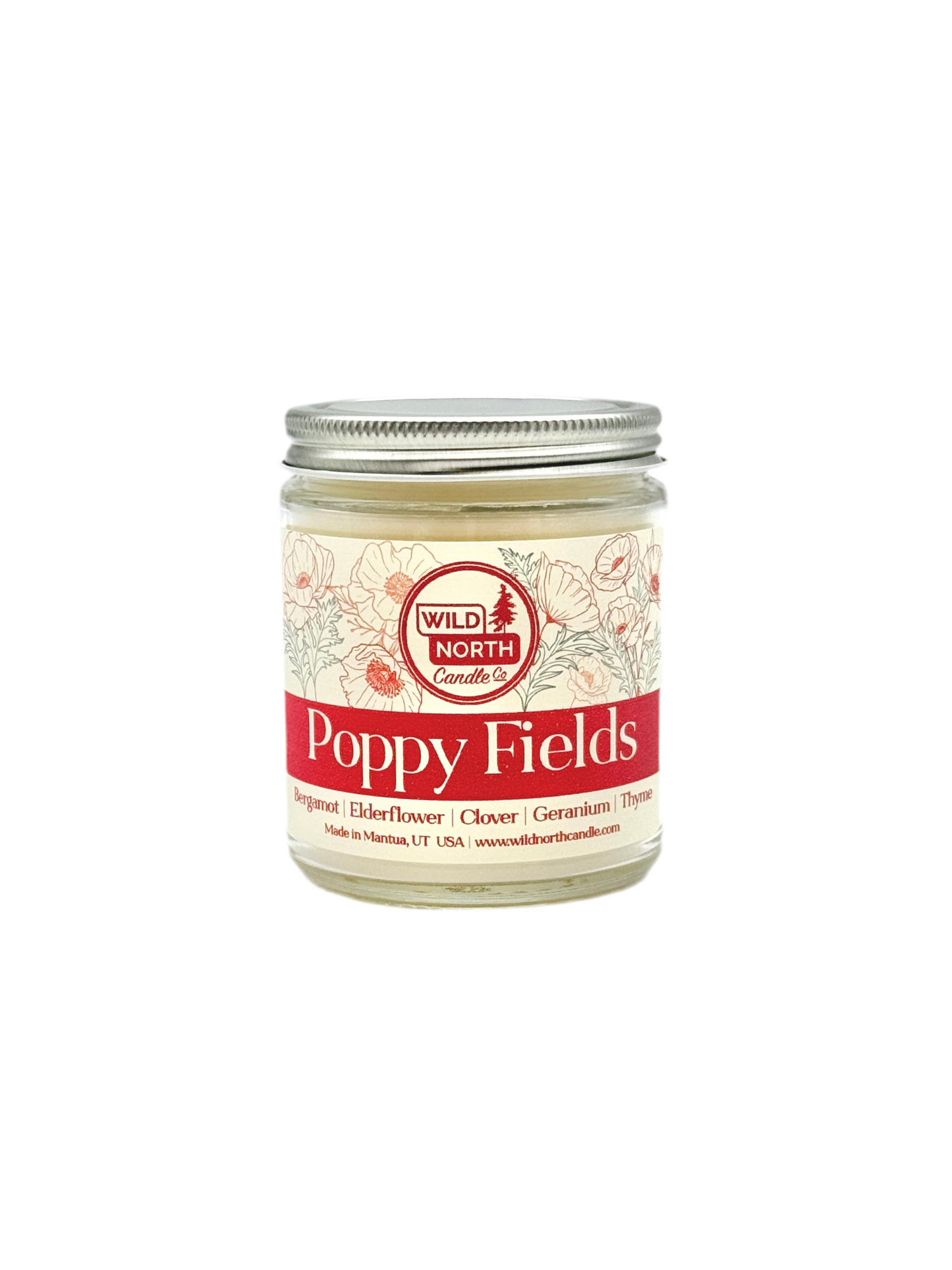 Poppy Fields Soy Blend Wax Candle