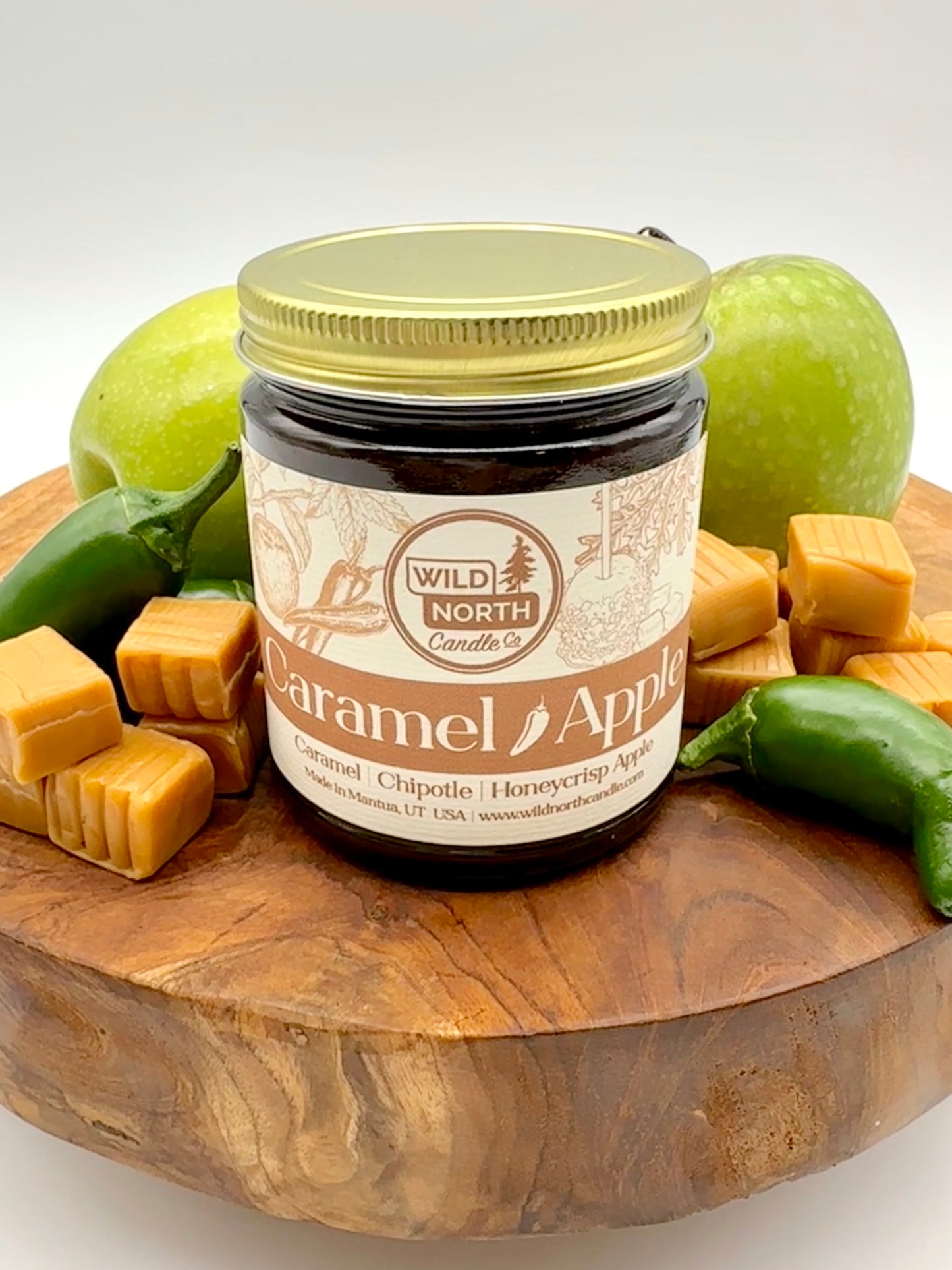 Caramel Apple + Chipotle Soy Blend Wax Candle