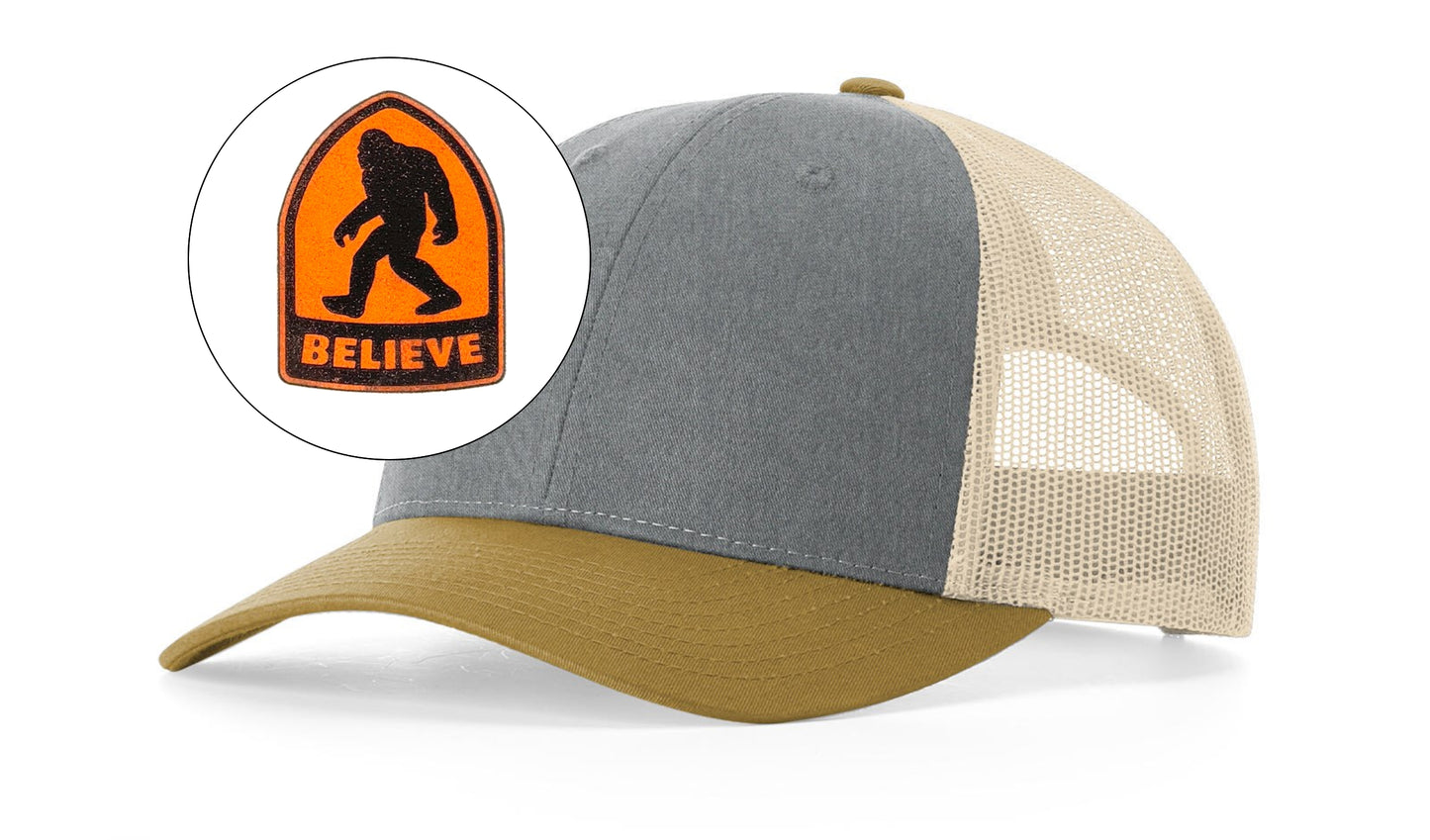 Richardson™ 115 Leather Patch Trucker Hat