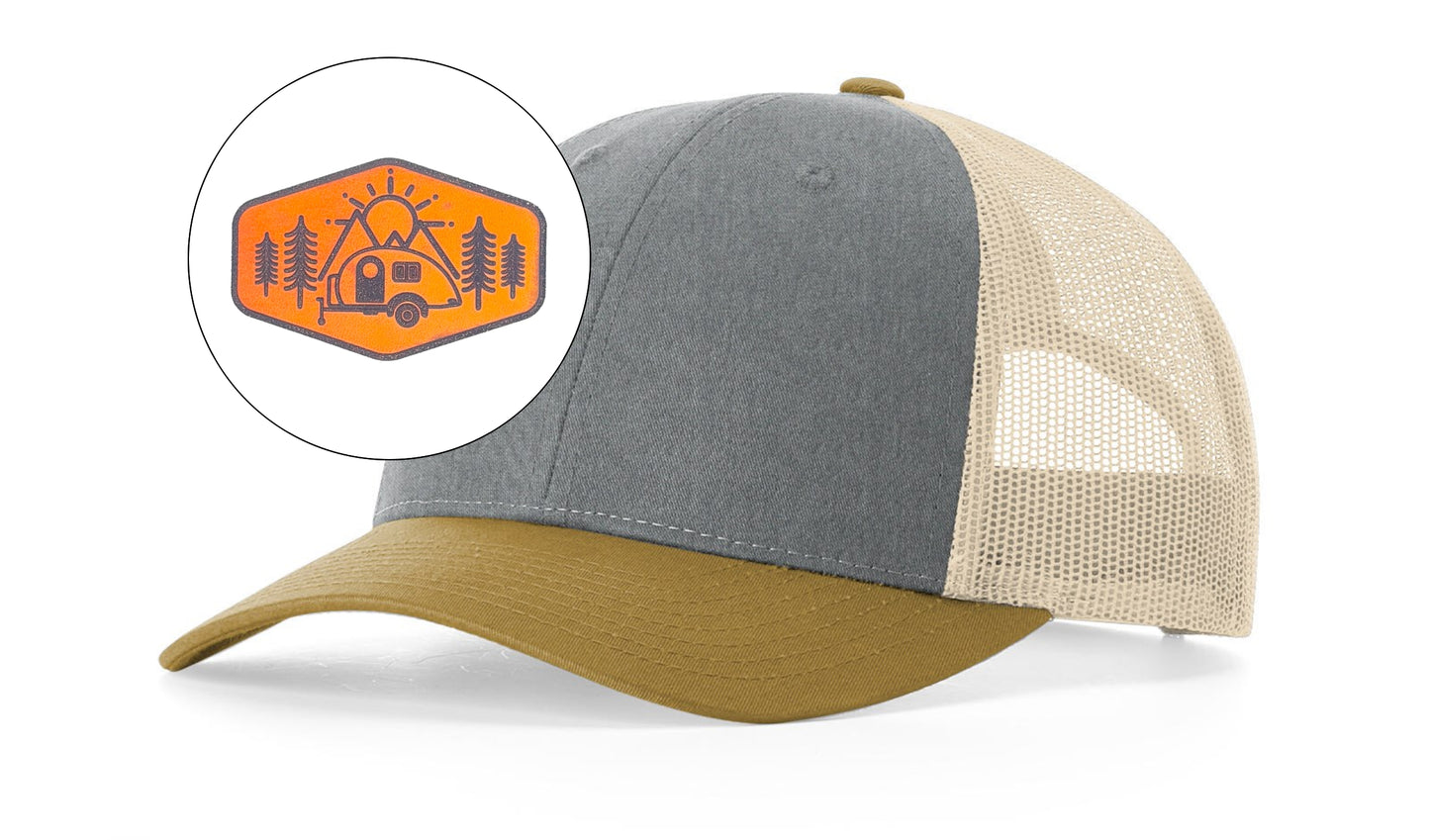 Richardson™ 115 Leather Patch Trucker Hat