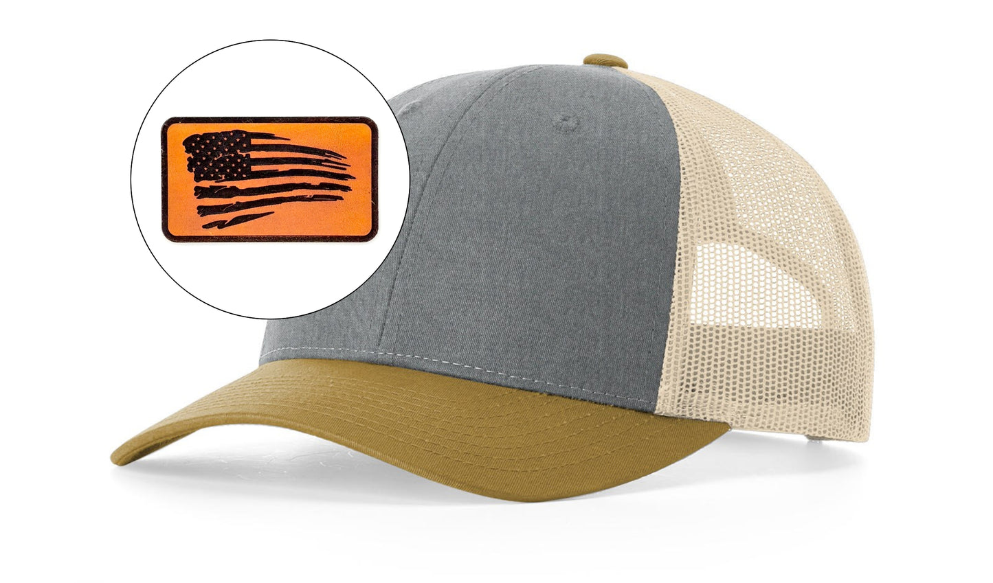 Richardson™ 115 Leather Patch Trucker Hat