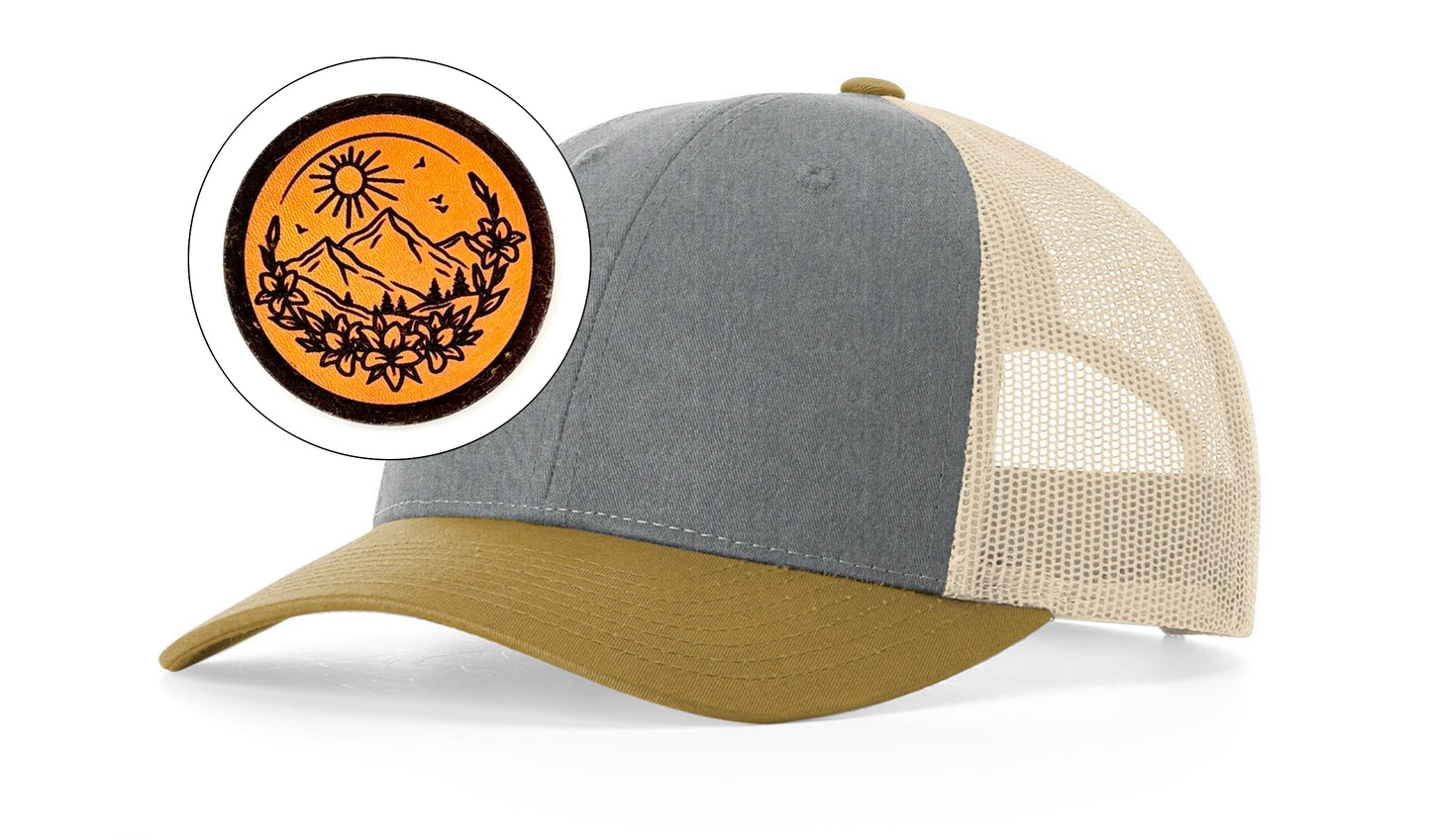 Richardson™ 115 Leather Patch Trucker Hat