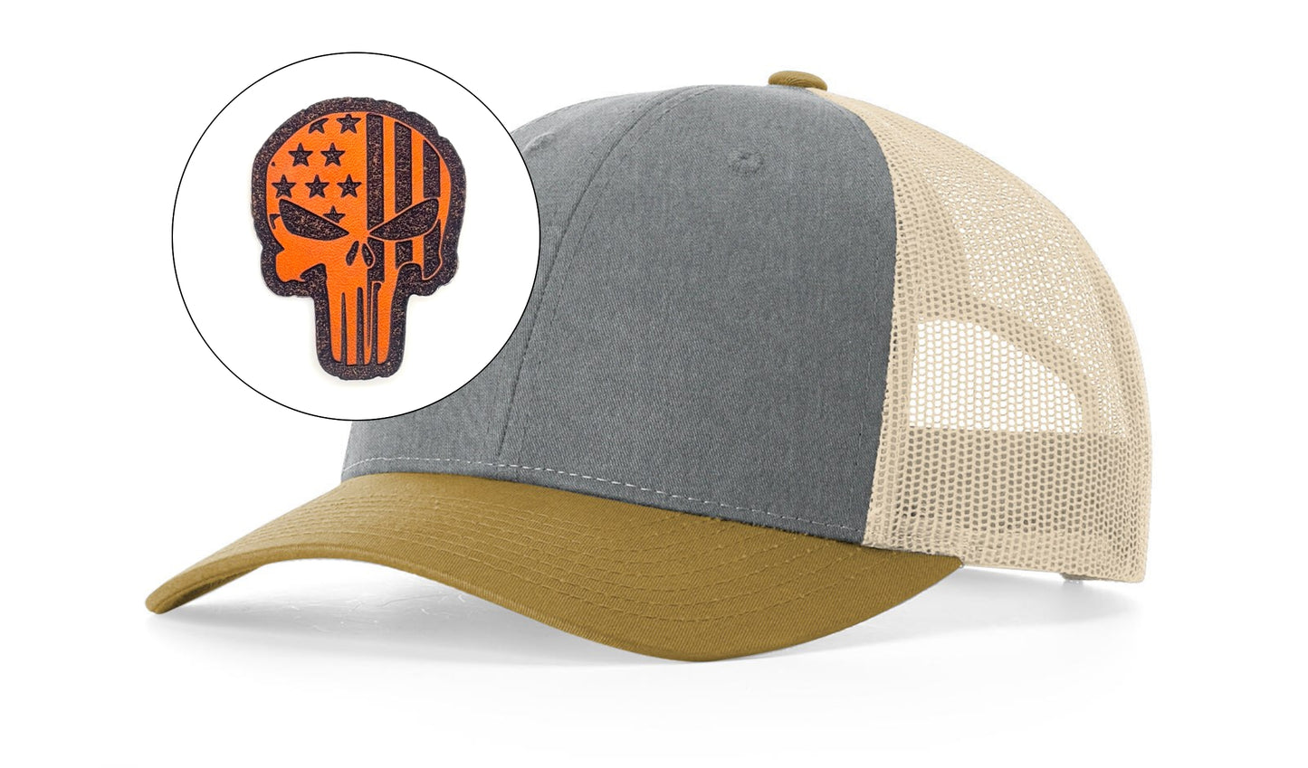 Richardson™ 115 Leather Patch Trucker Hat