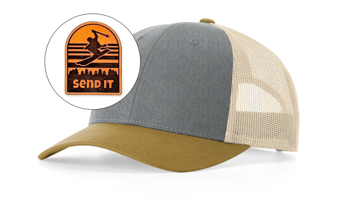 Richardson™ 115 Leather Patch Trucker Hat