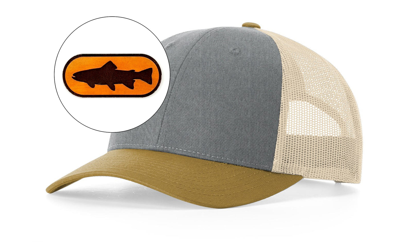 Richardson™ 115 Leather Patch Trucker Hat