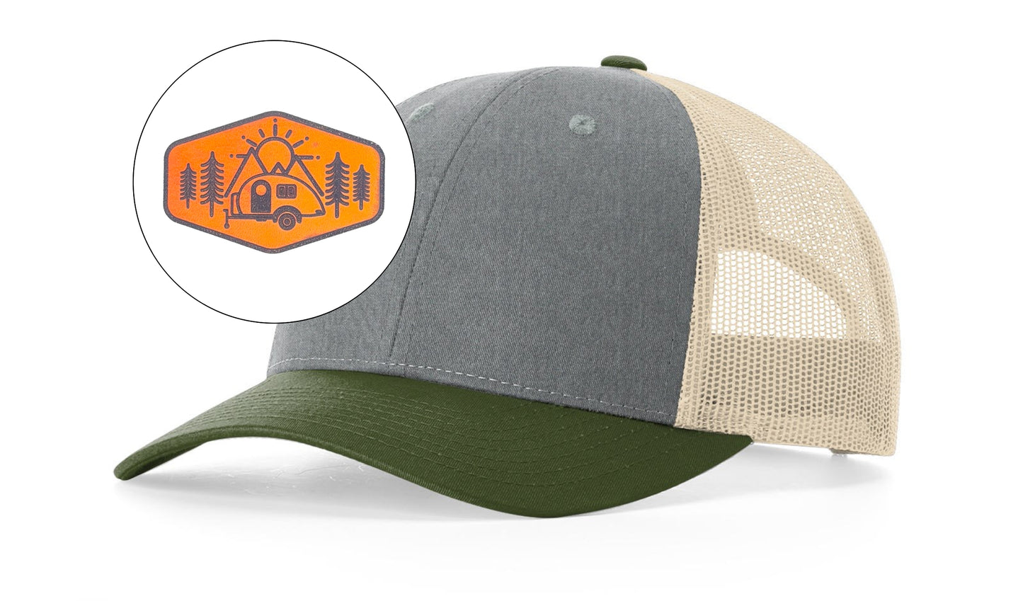 Richardson™ 115 Leather Patch Trucker Hat