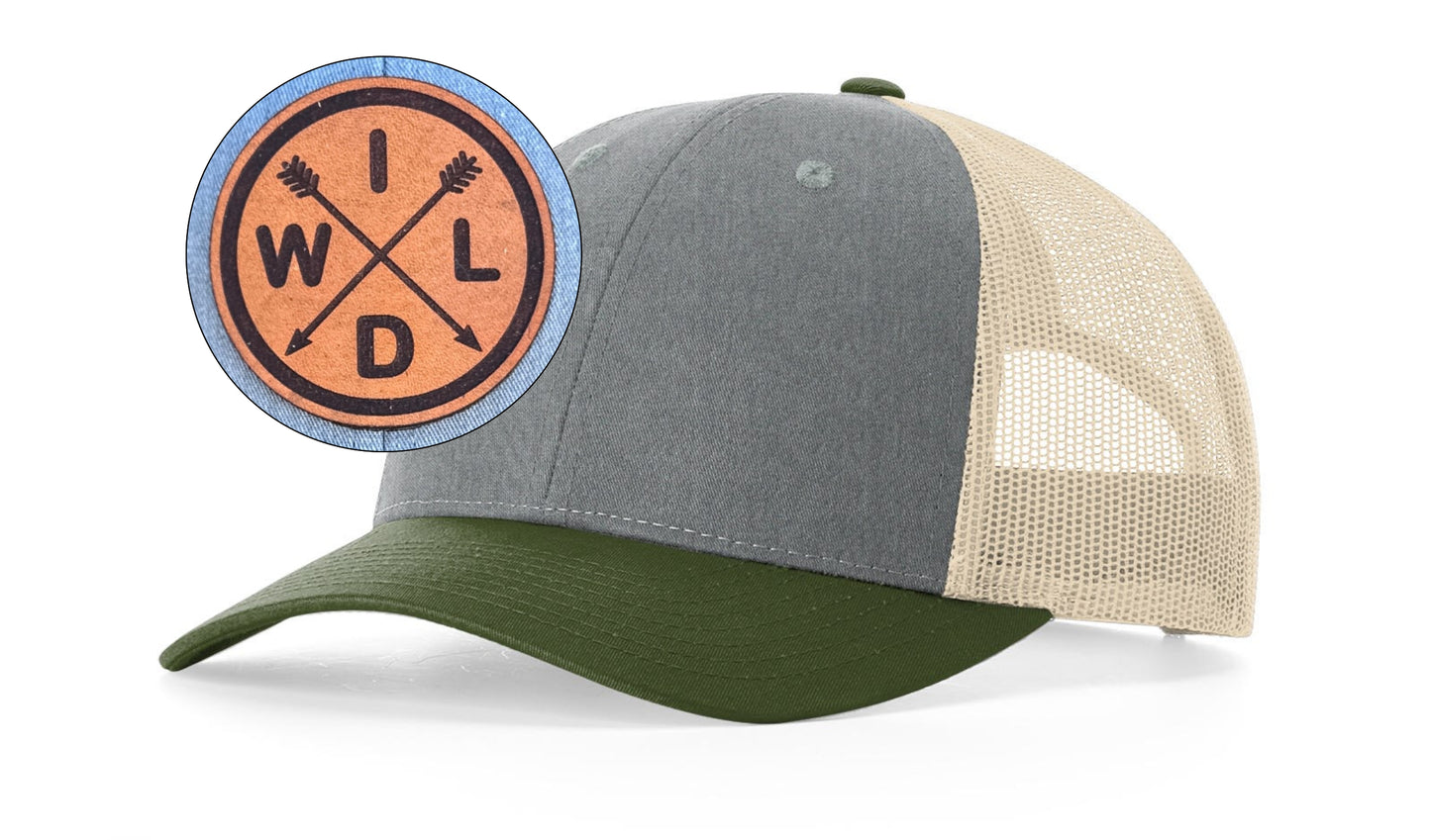 Richardson™ 115 Leather Patch Trucker Hat