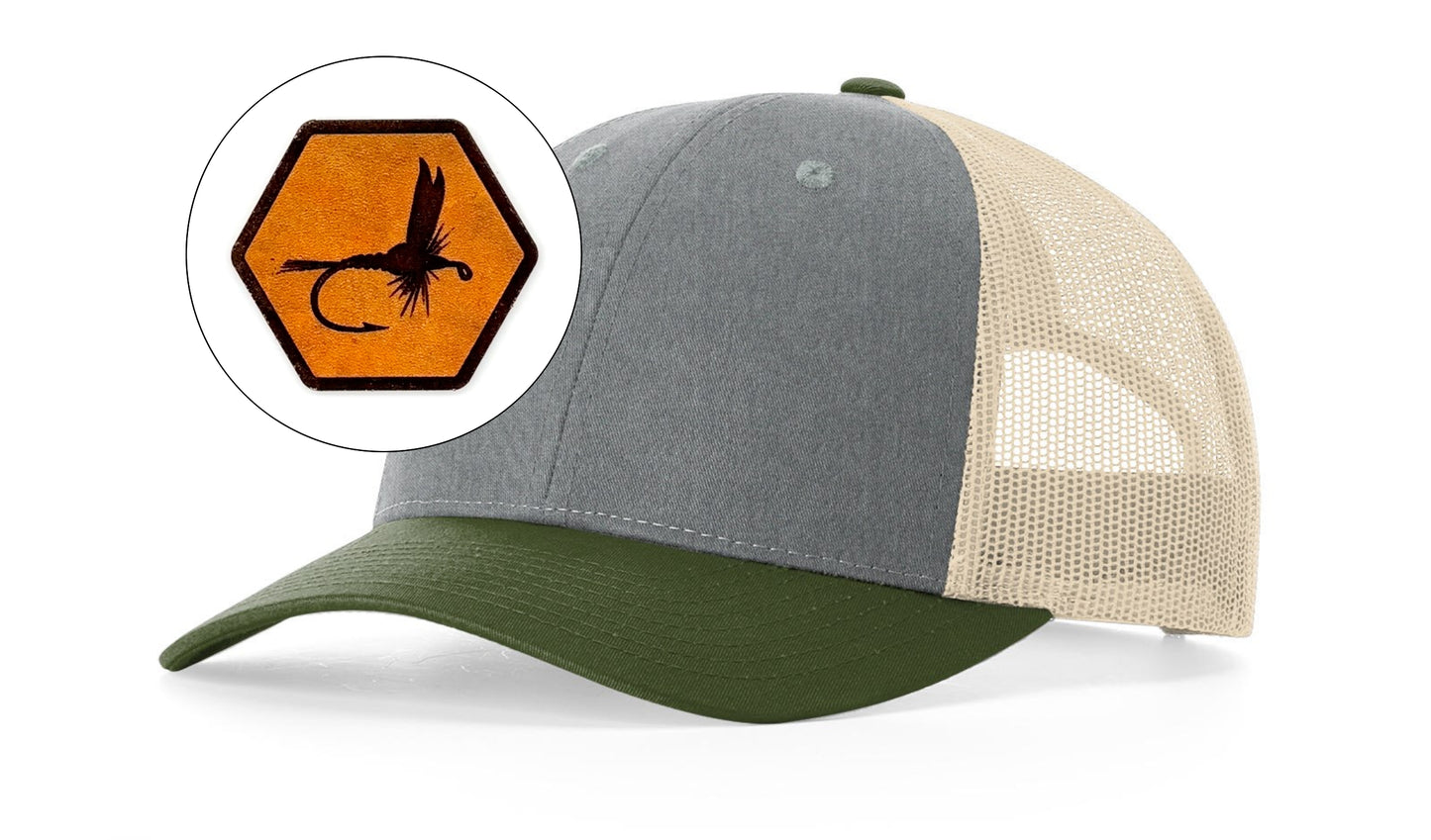 Richardson™ 115 Leather Patch Trucker Hat