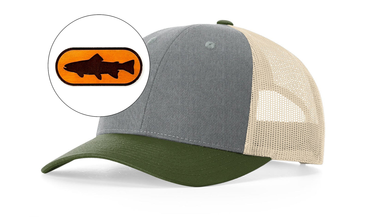 Richardson™ 115 Leather Patch Trucker Hat