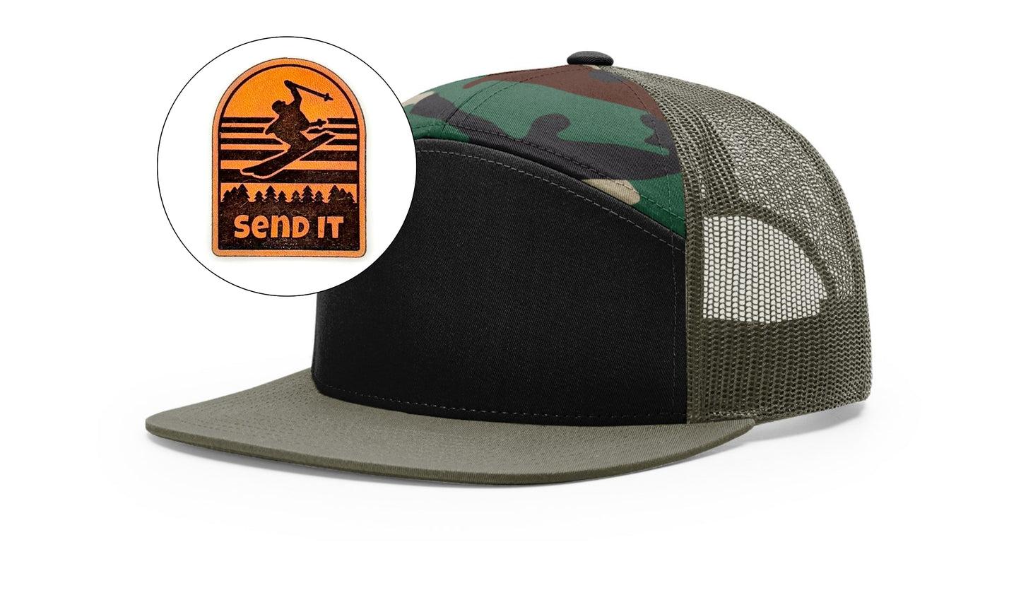 Richardson™ 168 Leather Patch Trucker Hat