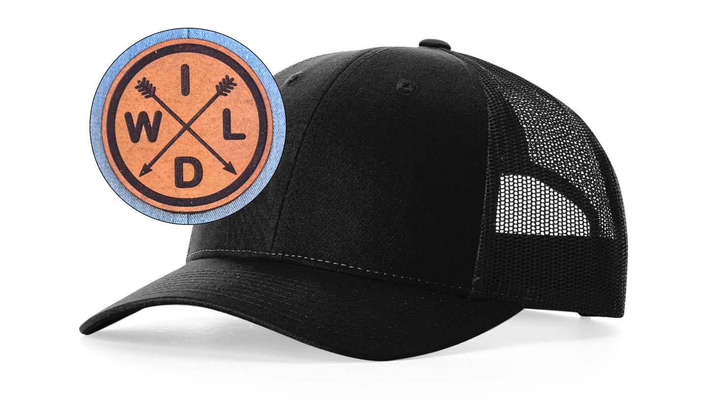 Richardson™ 115 Leather Patch Trucker Hat