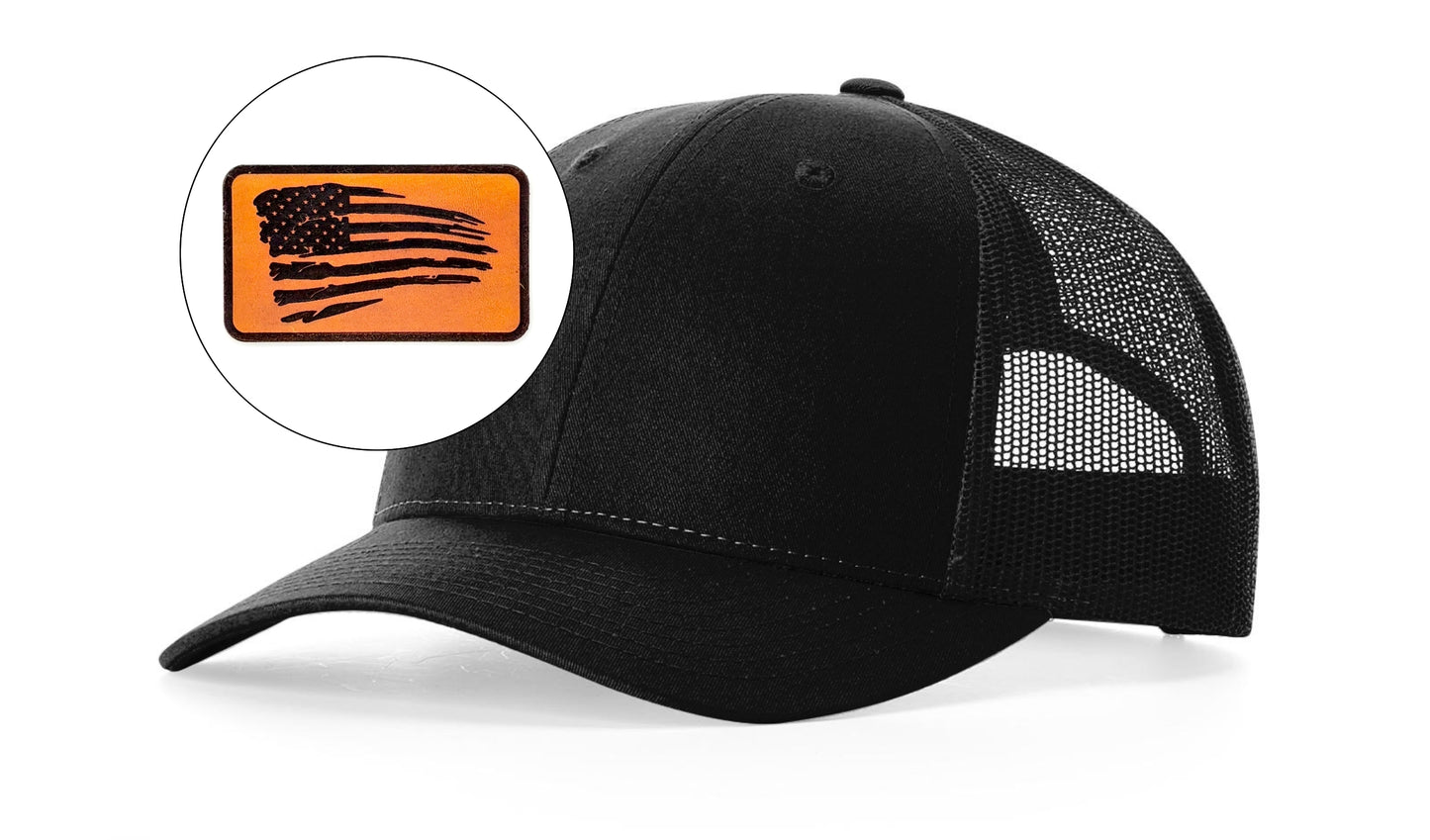 Richardson™ 115 Leather Patch Trucker Hat