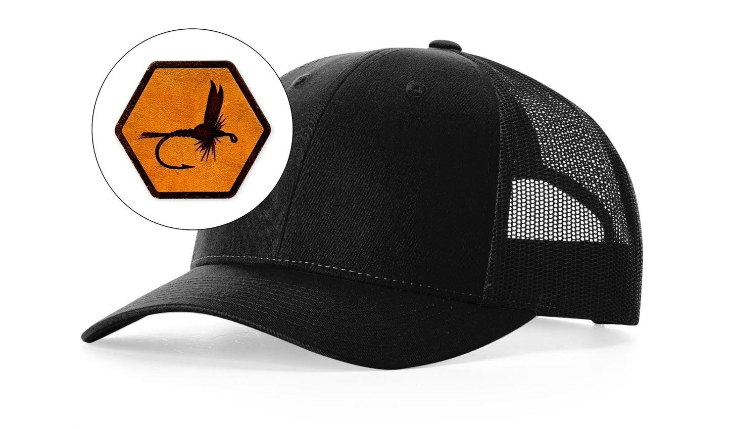 Richardson™ 115 Leather Patch Trucker Hat