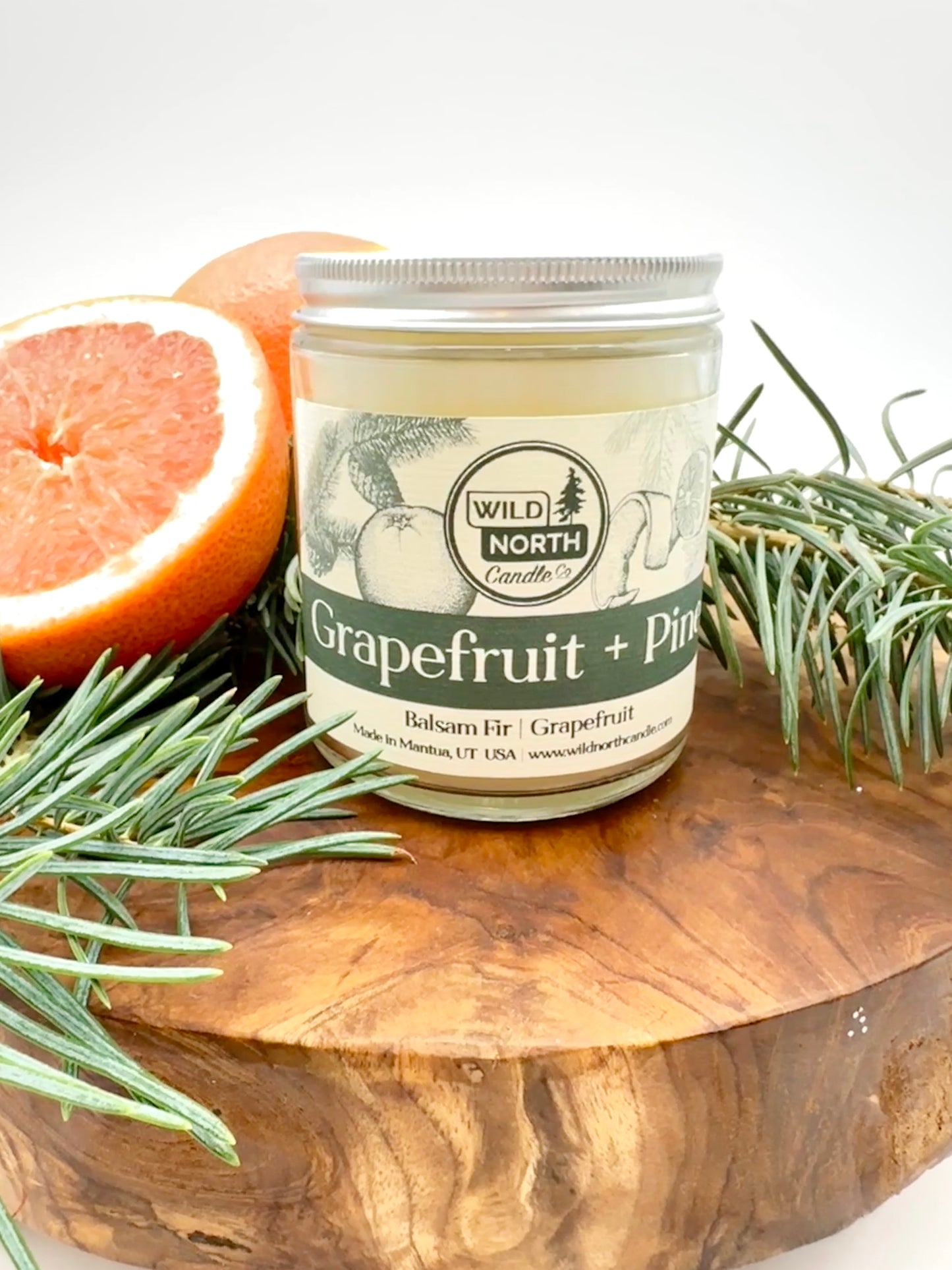 Grapefuit + Pine Soy Blend Wax Candle