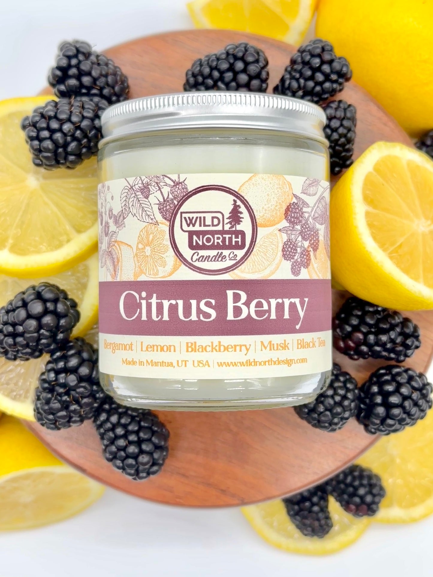 Citrus Berry Soy Blend Wax Candle