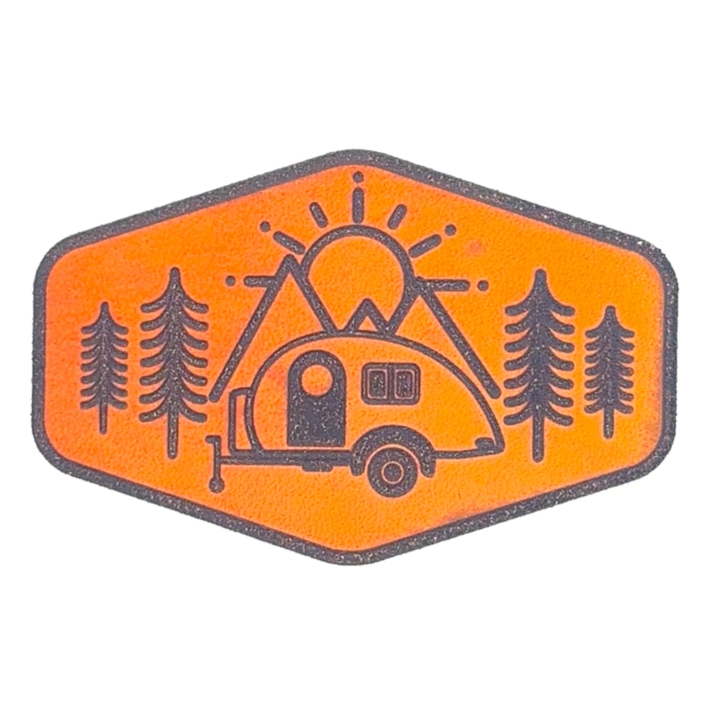 Zapped Blackhawk Leather Patch Trucker Hat