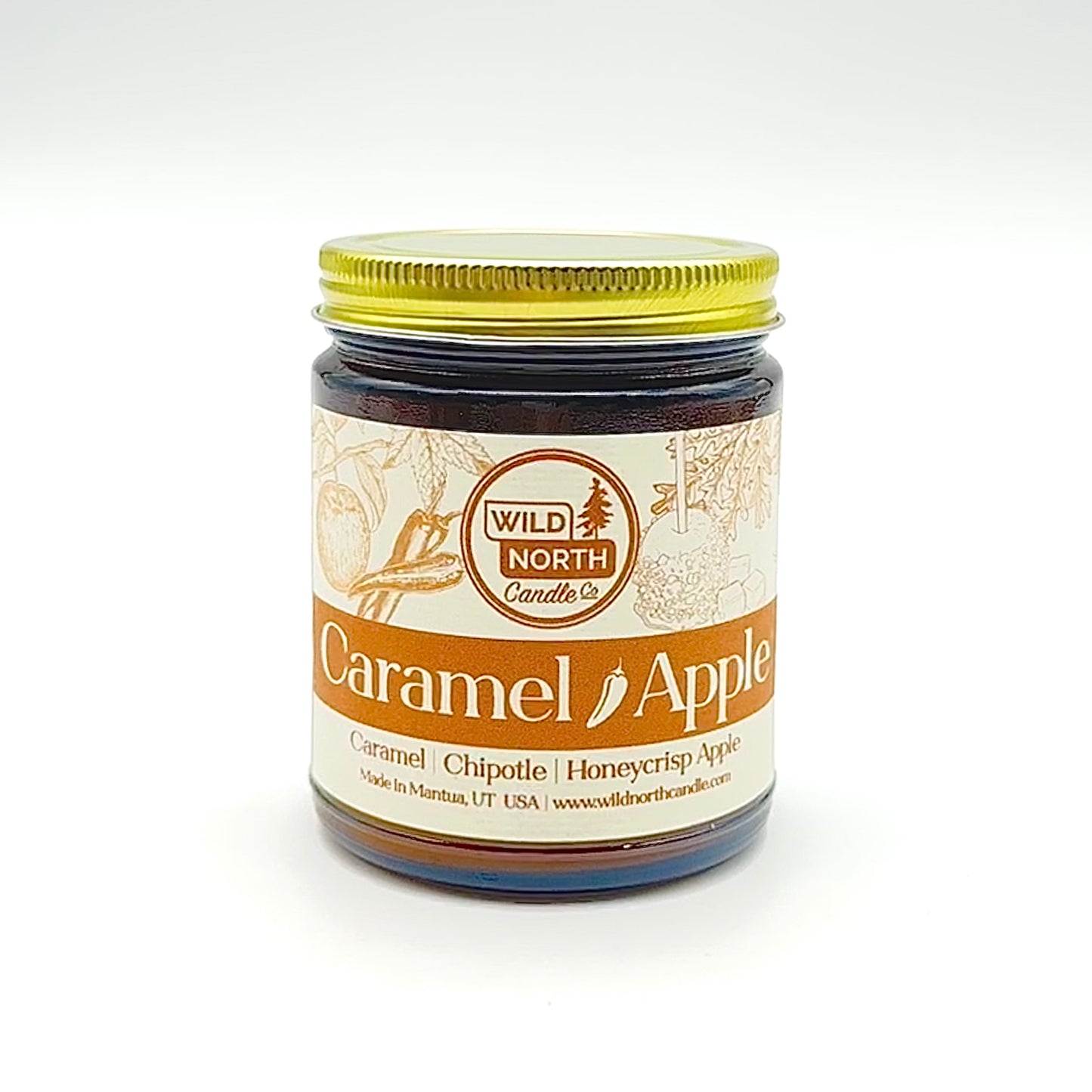Caramel Apple + Chipotle Soy Blend Wax Candle