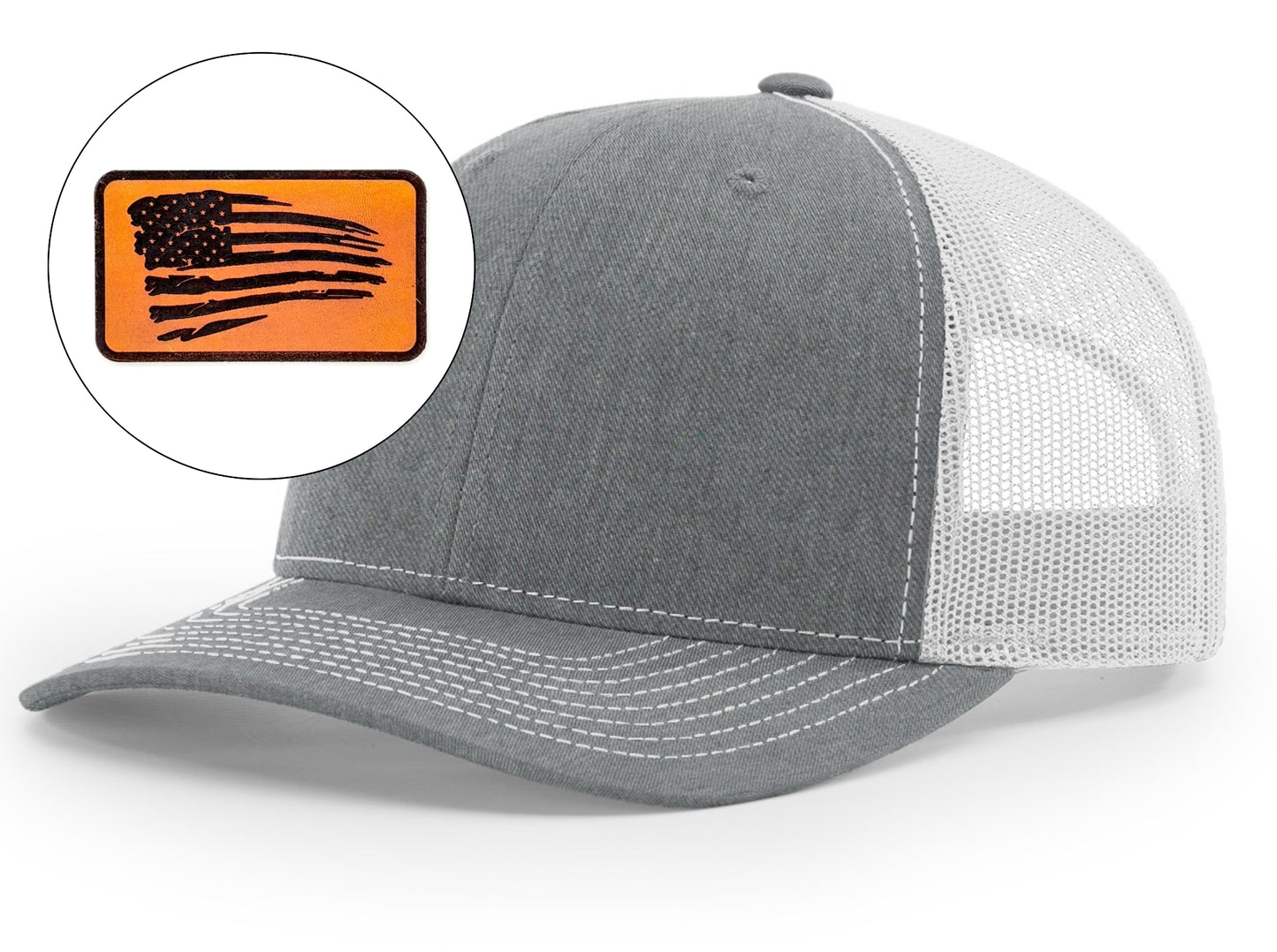 Richardson™ 112 Leather Patch Trucker Hat