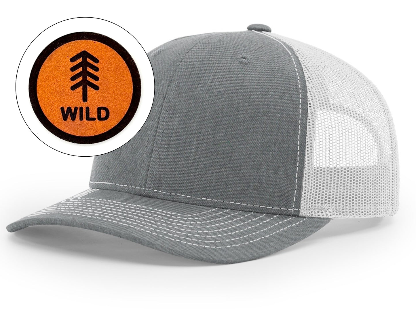 Richardson™ 112 Leather Patch Trucker Hat