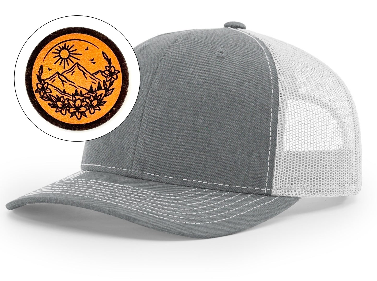 Richardson™ 112 Leather Patch Trucker Hat