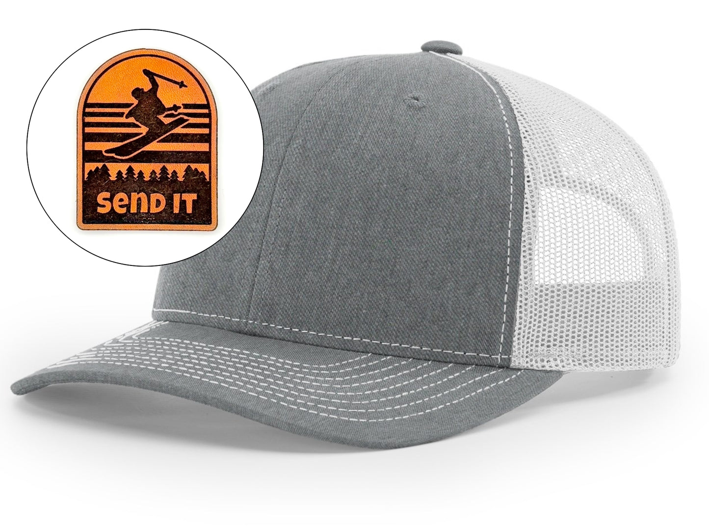 Richardson™ 112 Leather Patch Trucker Hat