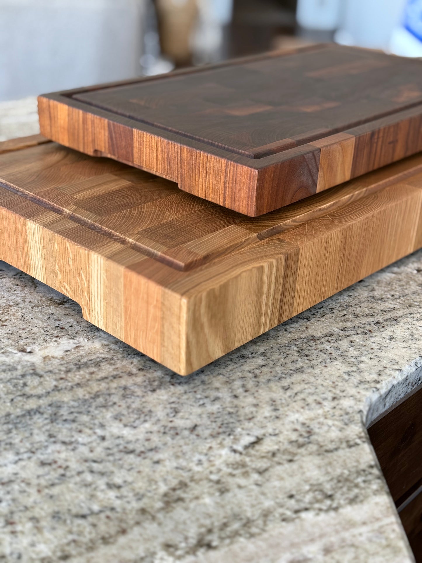 Extra large end grain cutting board