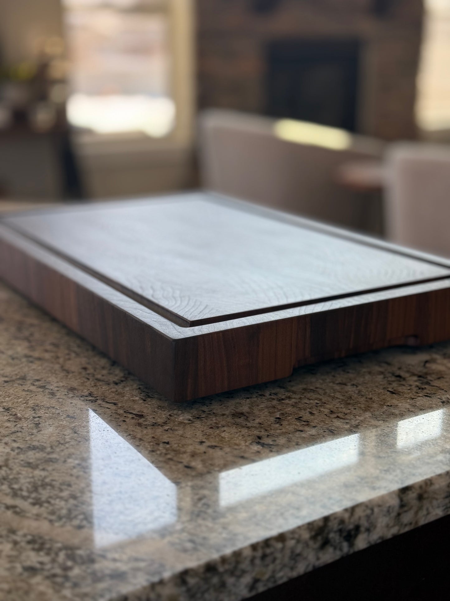 Extra large end grain cutting board