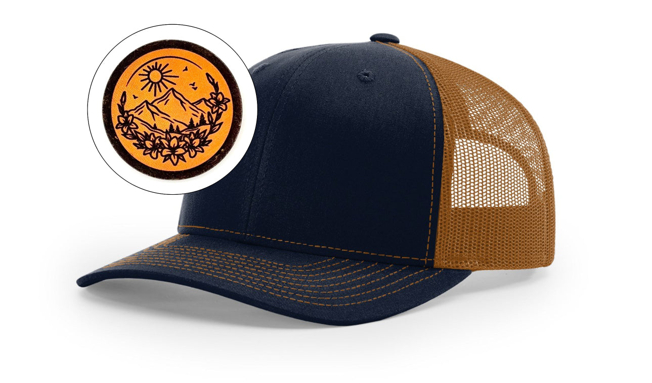 Richardson™ 112 Leather Patch Trucker Hat