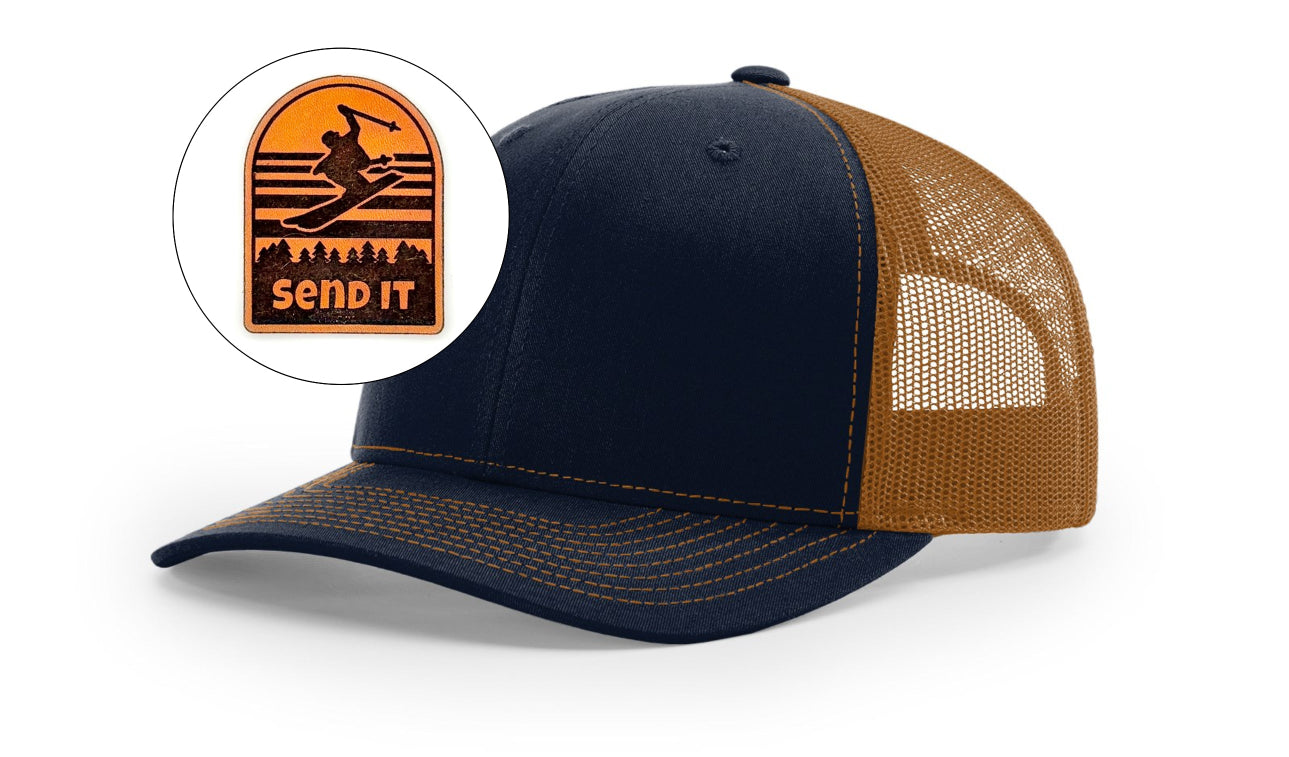 Richardson™ 112 Leather Patch Trucker Hat