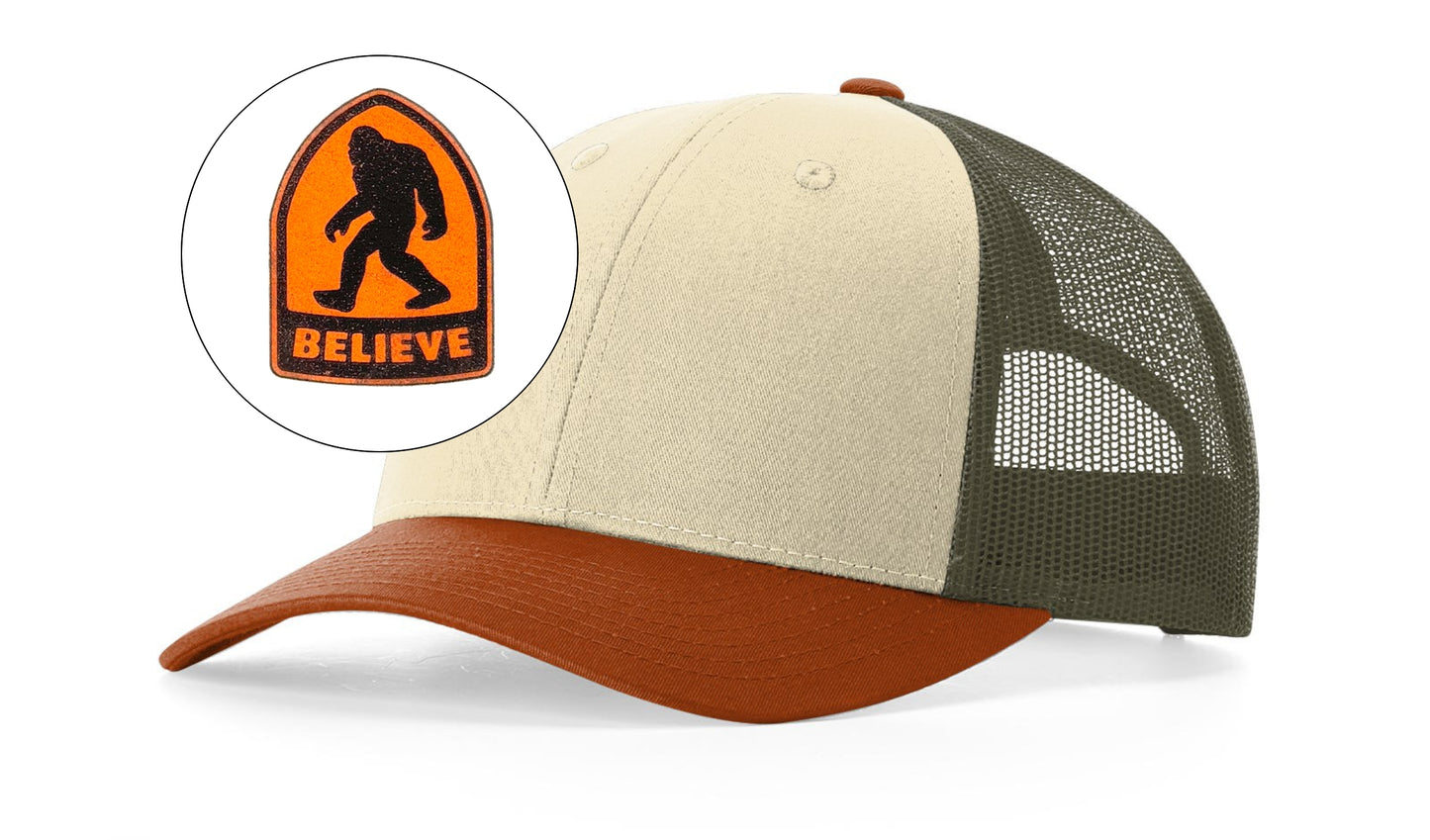 Richardson™ 115 Leather Patch Trucker Hat