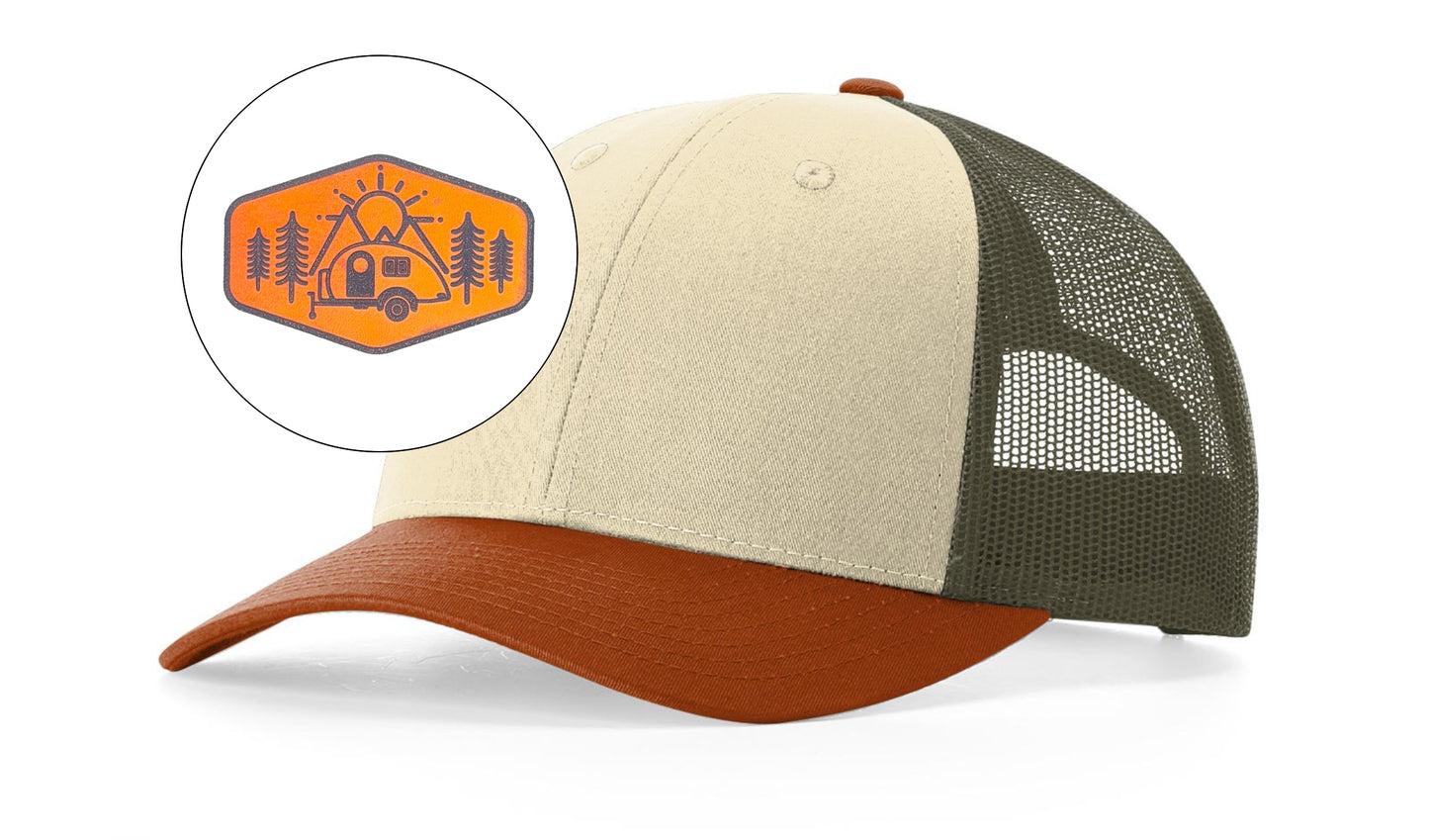 Richardson™ 115 Leather Patch Trucker Hat