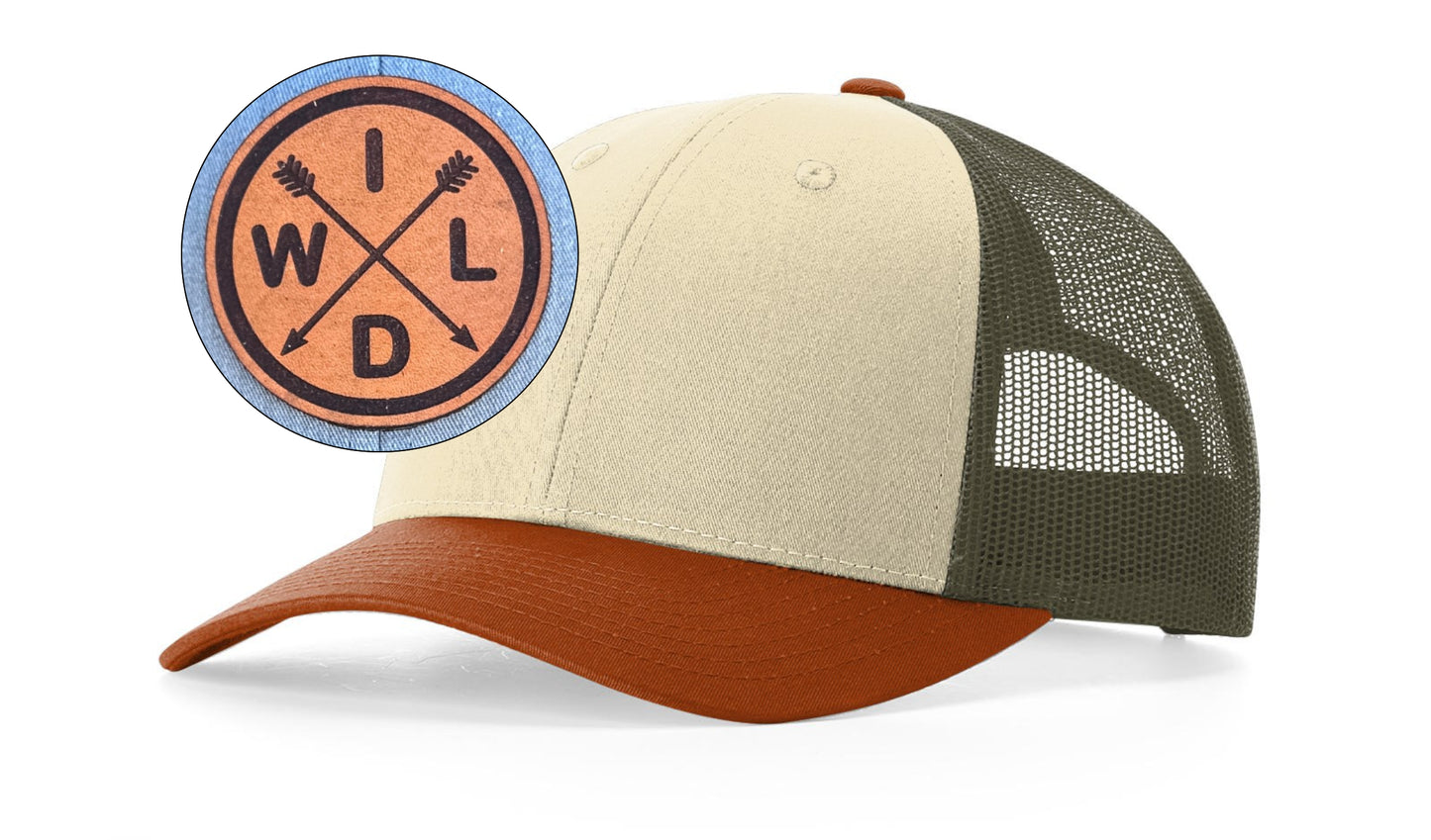 Richardson™ 115 Leather Patch Trucker Hat