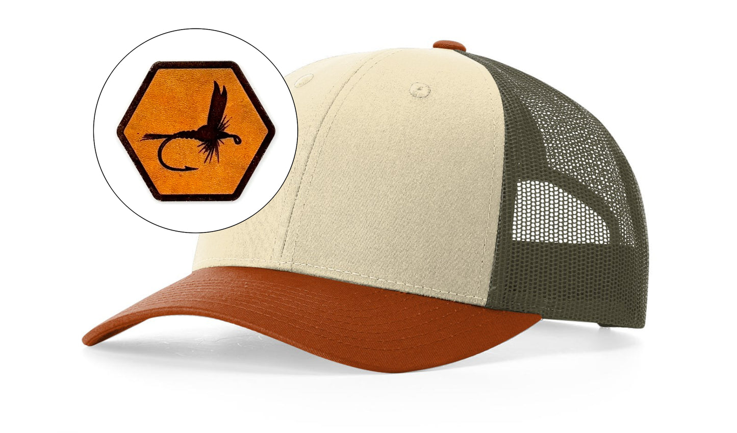 Richardson™ 115 Leather Patch Trucker Hat