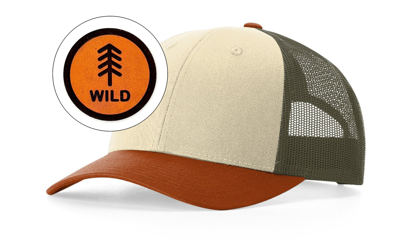 Richardson™ 115 Leather Patch Trucker Hat
