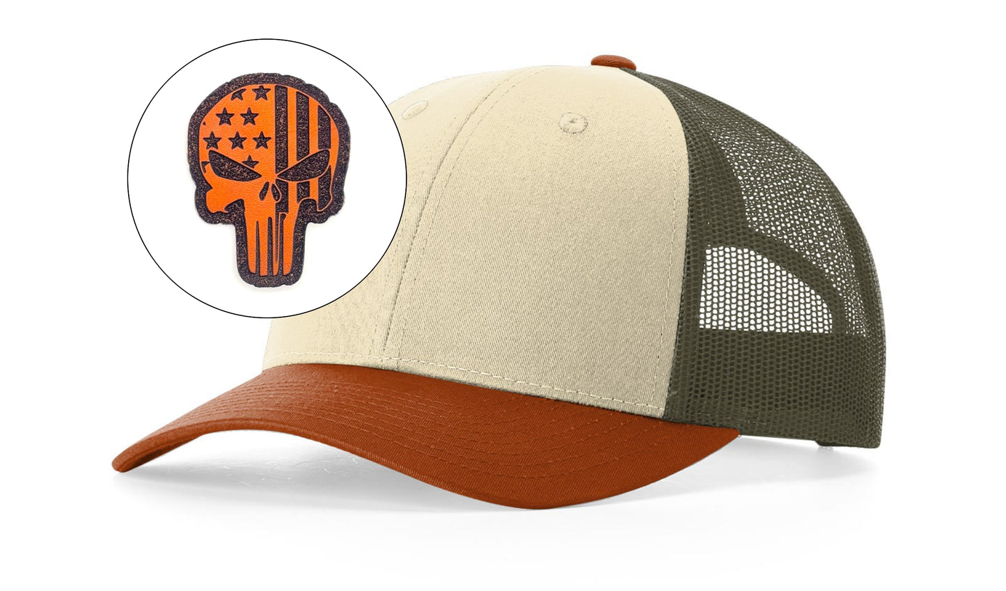 Richardson™ 115 Leather Patch Trucker Hat