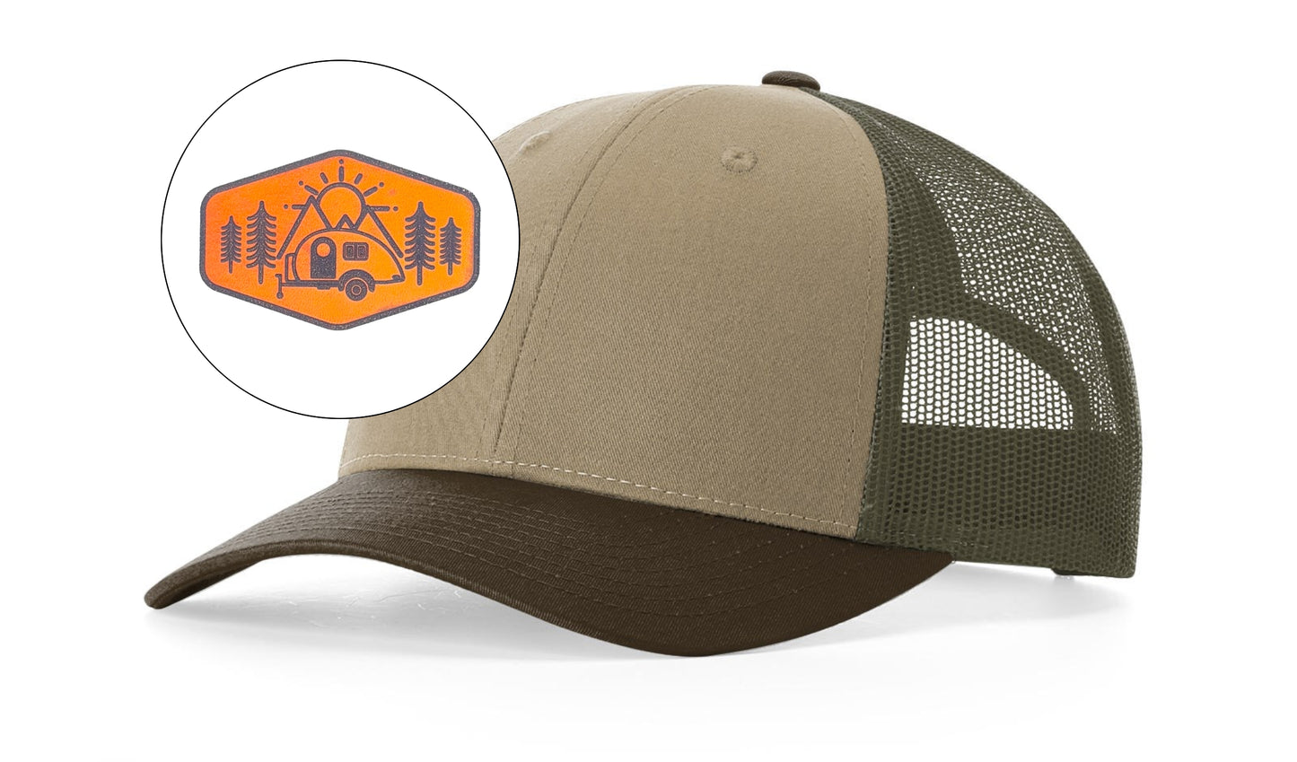 Richardson™ 115 Leather Patch Trucker Hat