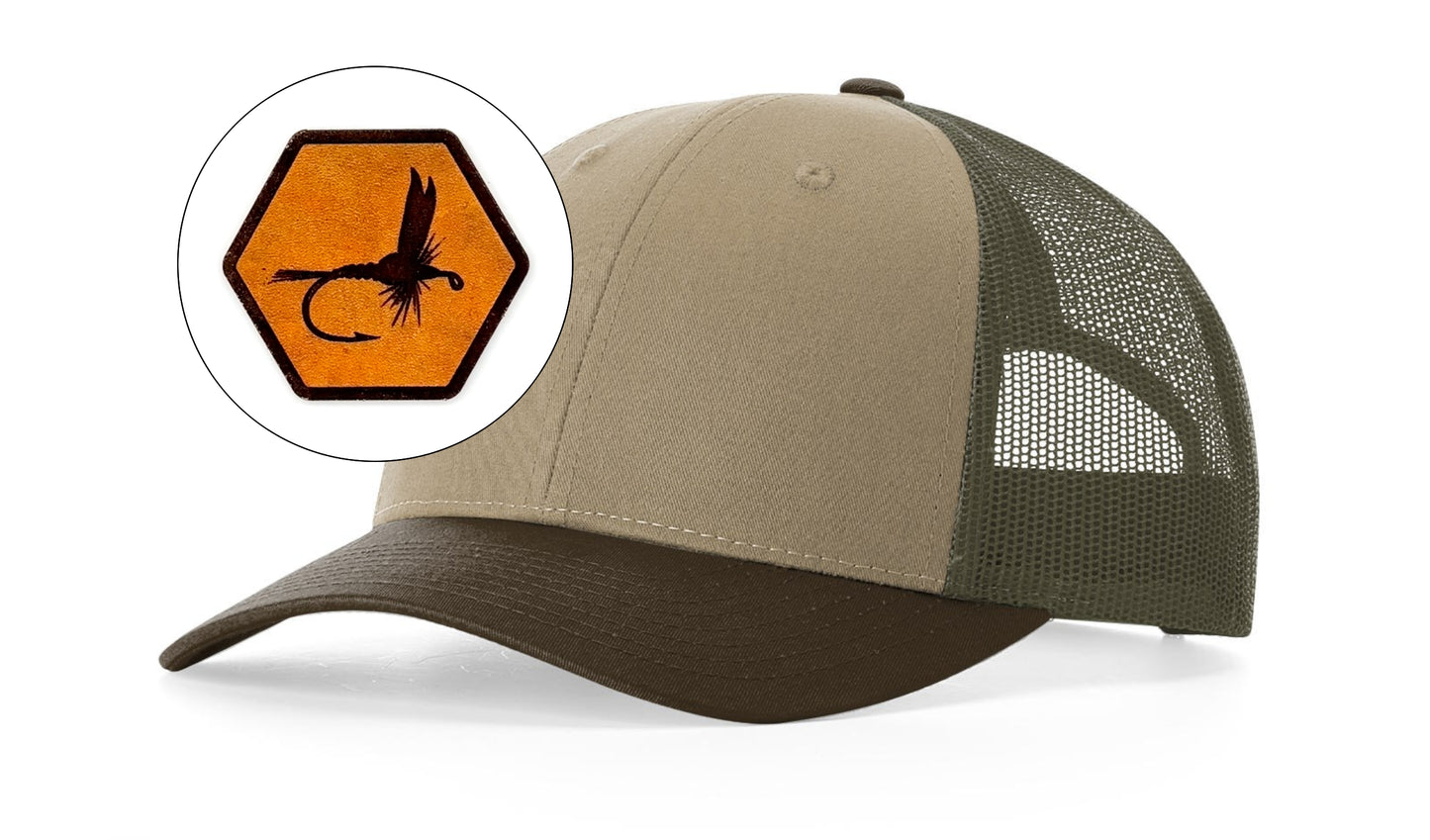 Richardson™ 115 Leather Patch Trucker Hat