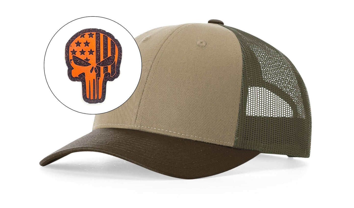 Richardson™ 115 Leather Patch Trucker Hat