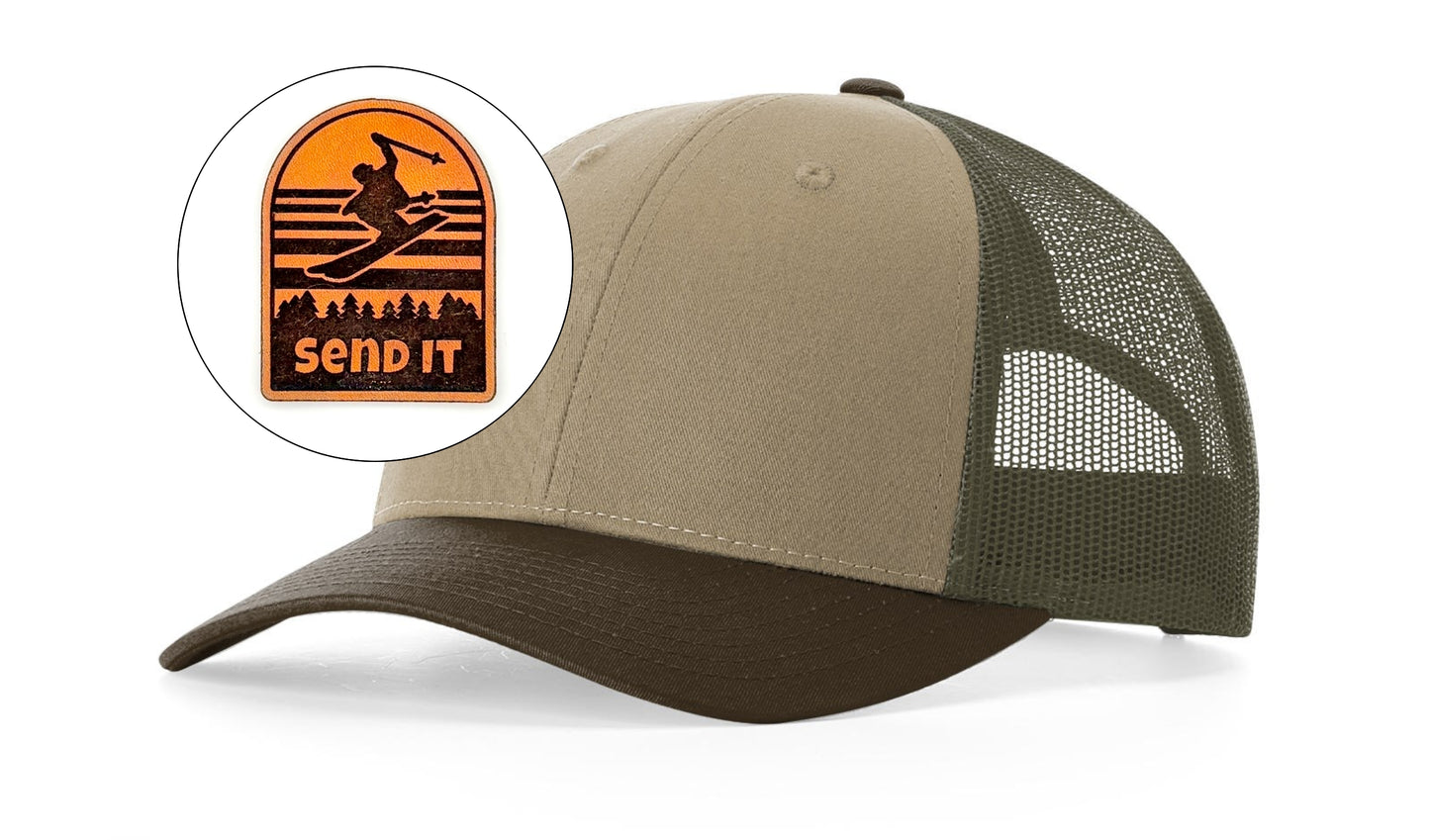 Richardson™ 115 Leather Patch Trucker Hat