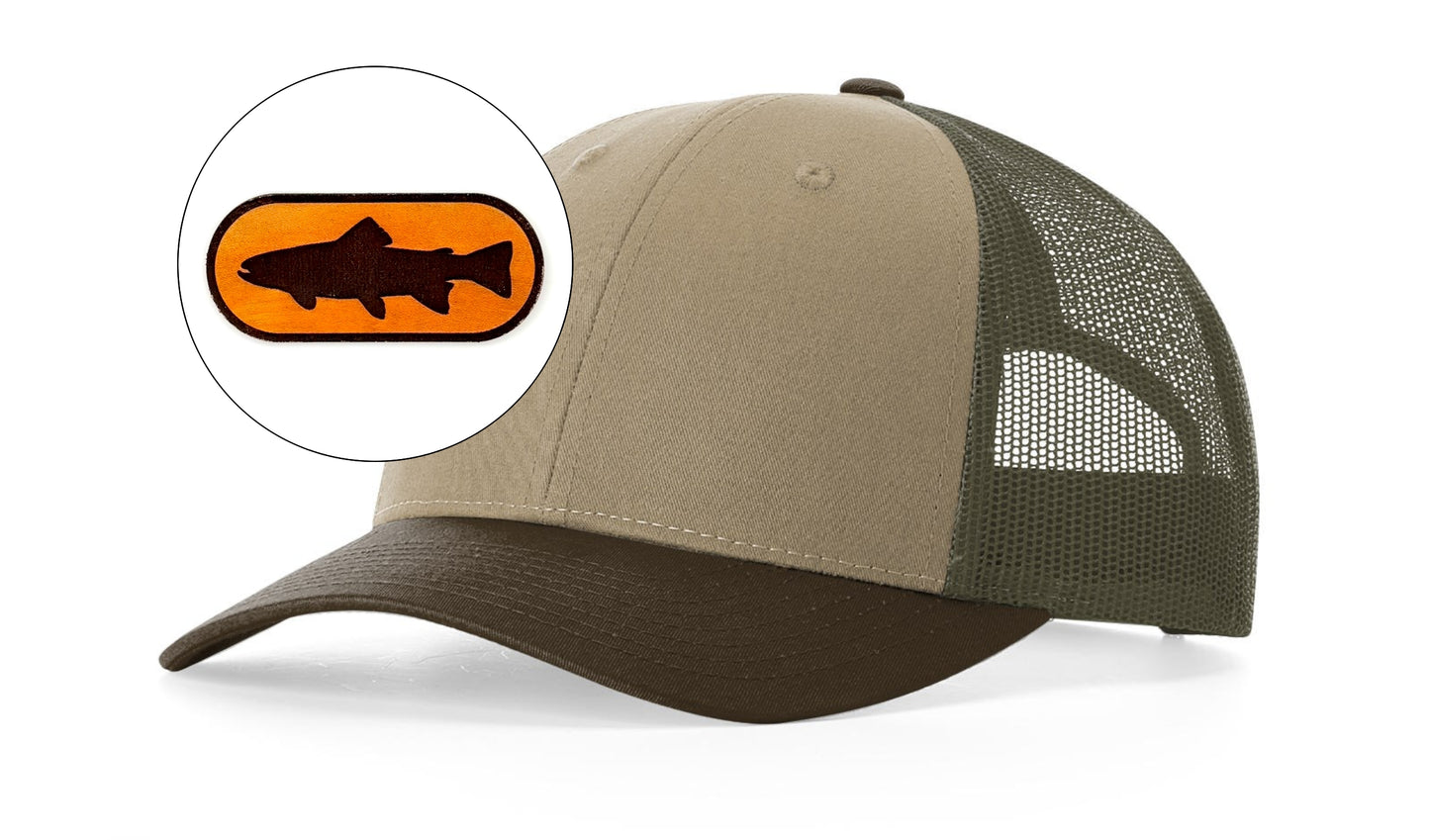 Richardson™ 115 Leather Patch Trucker Hat