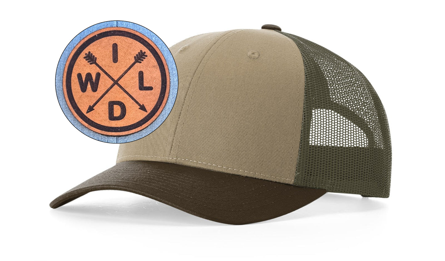 Richardson™ 115 Leather Patch Trucker Hat