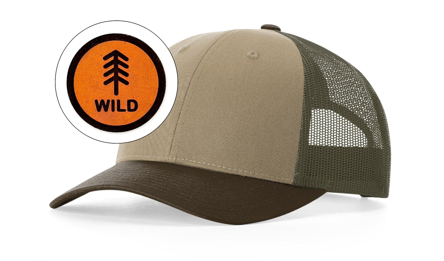 Richardson™ 115 Leather Patch Trucker Hat