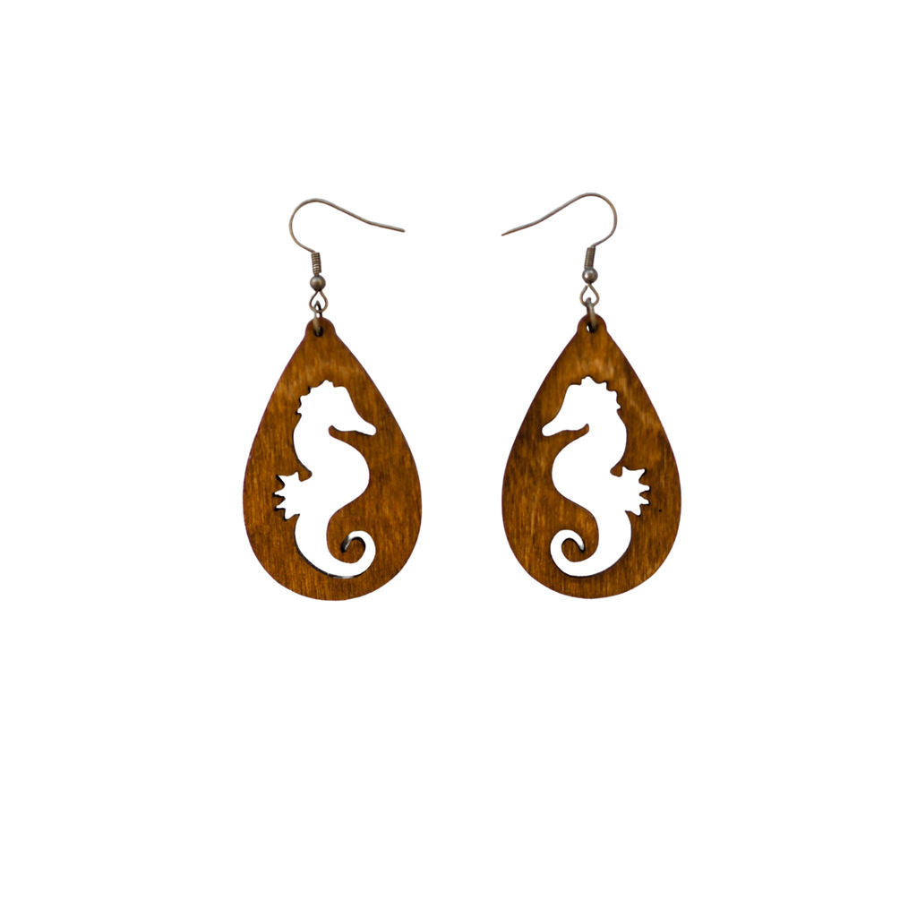Sea horse earrings