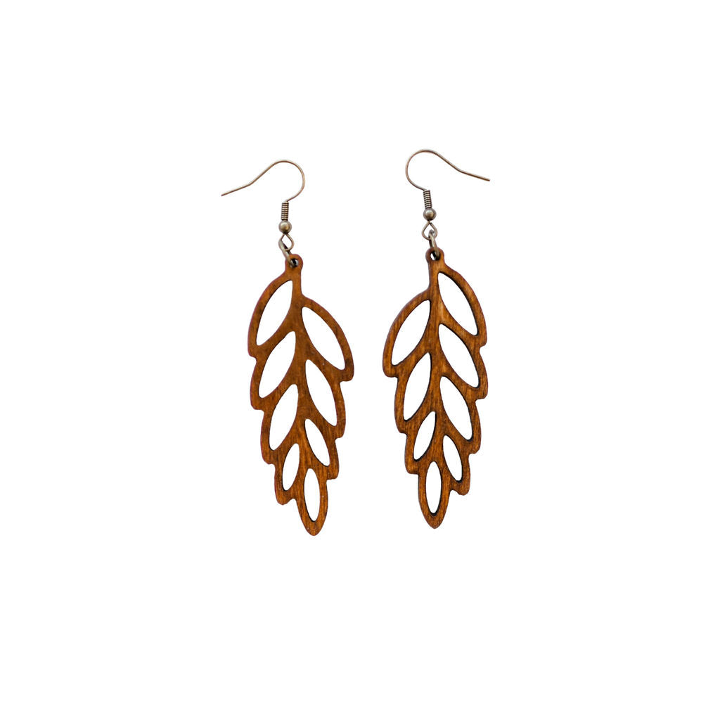 Laurel leaf earrings
