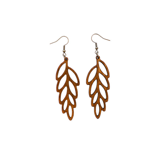Laurel leaf earrings