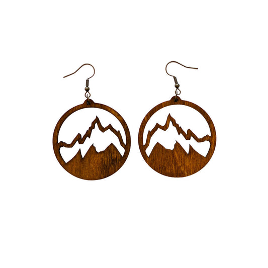 Grand Teton mountain earrings