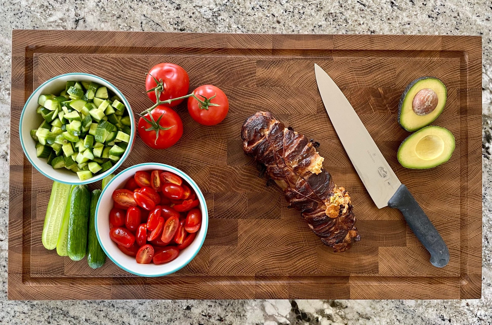 Large End Grain White Oak Cutting Board