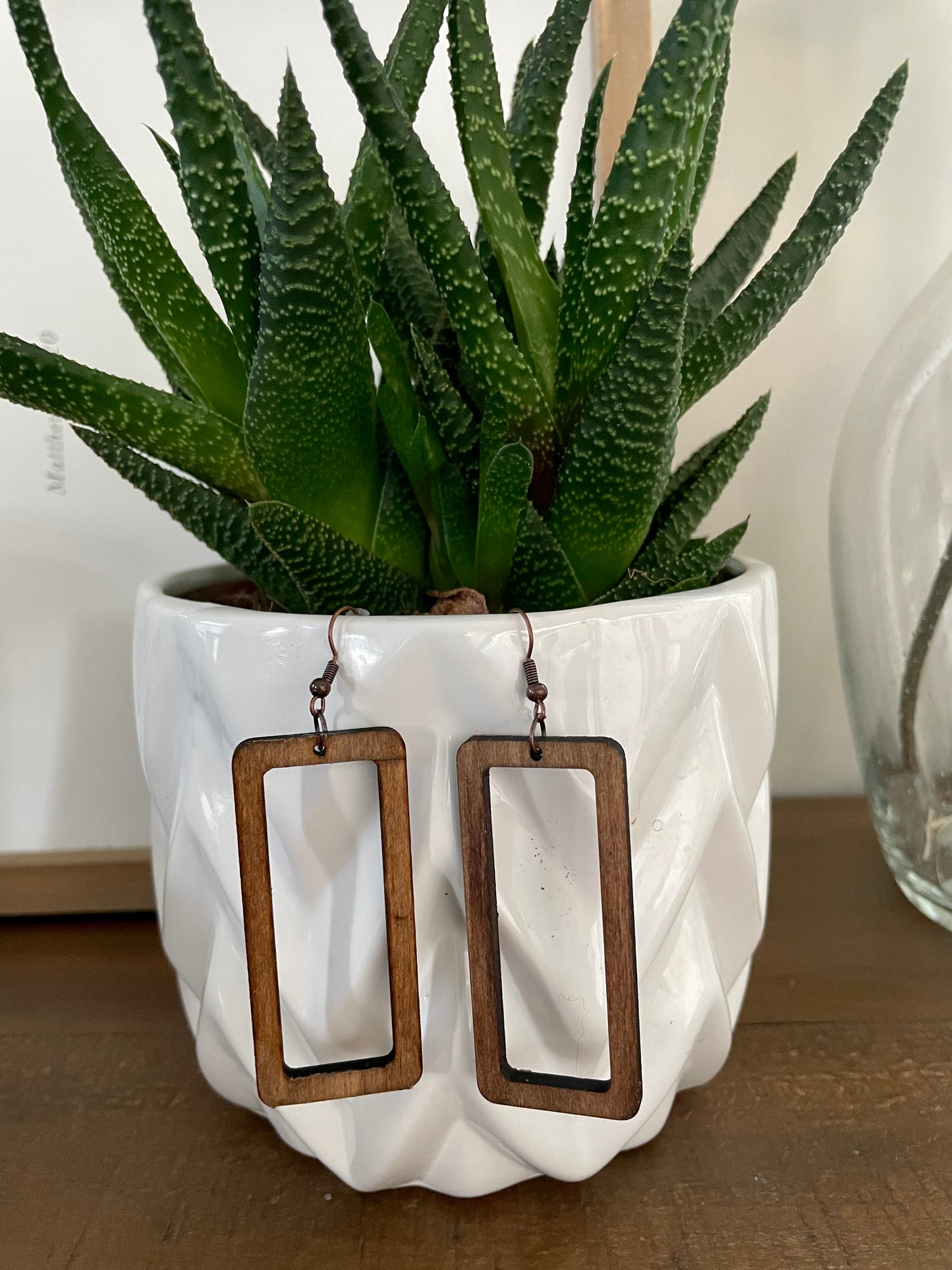 Rectangle earrings